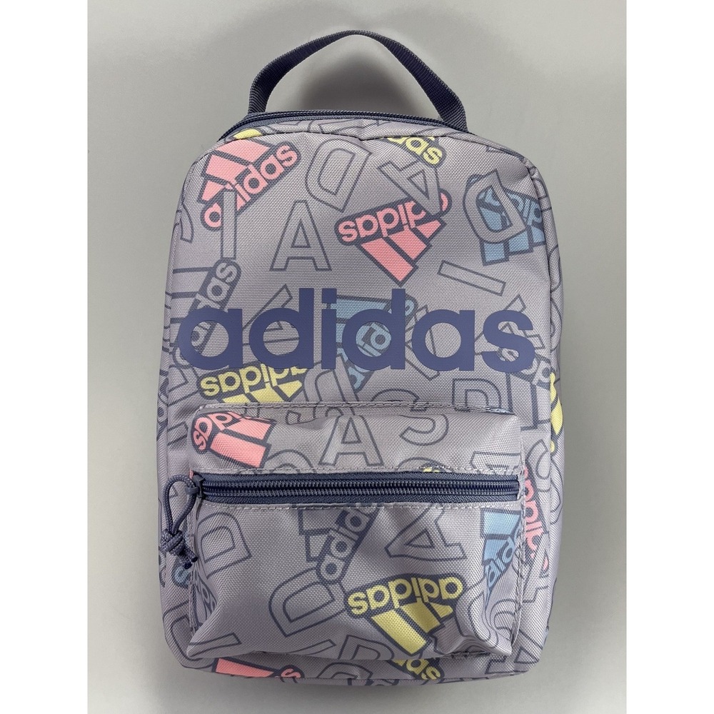 New Adidas Lunch Bag Insulated Santiago Girls Kids Women's Box Lavender‎ Purple
